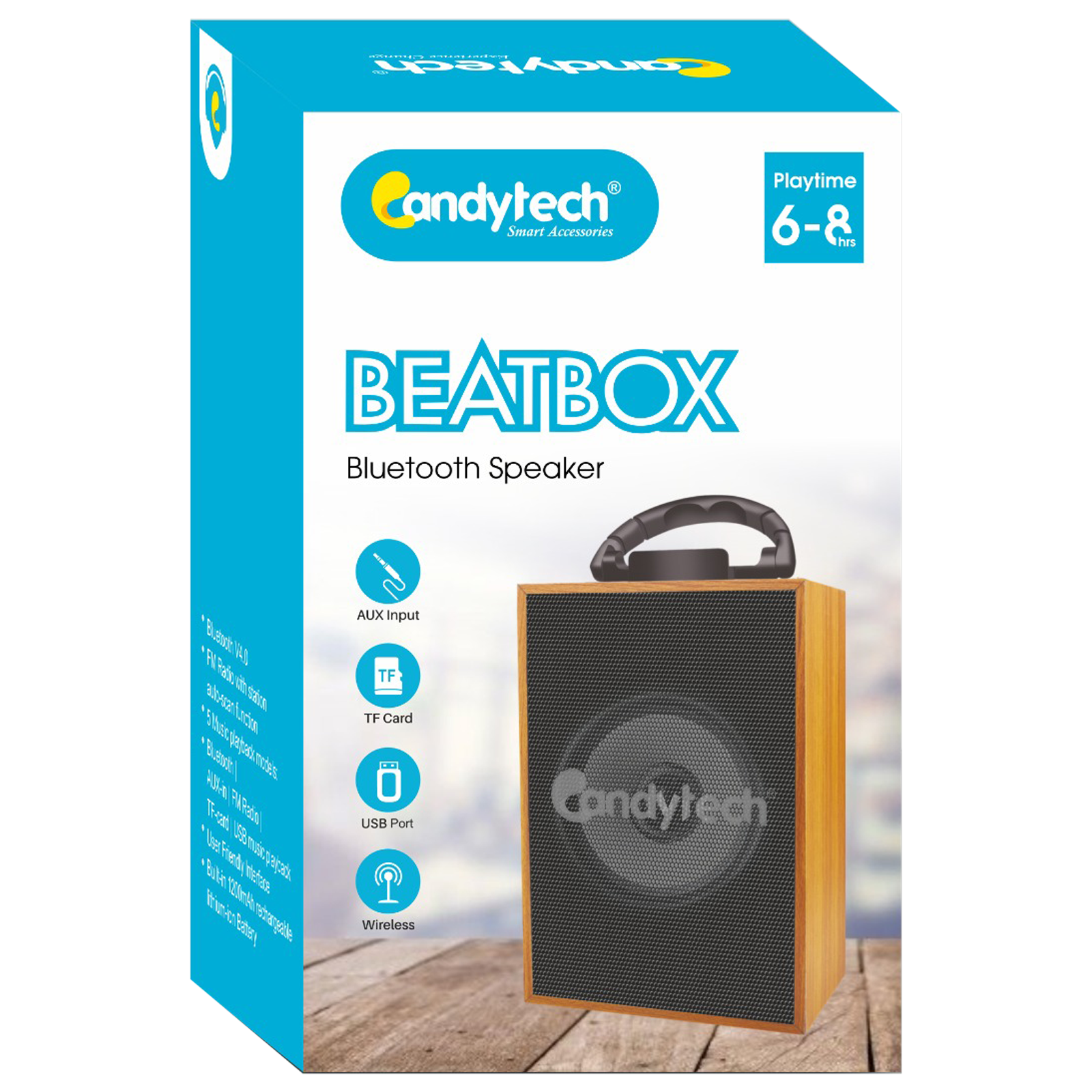 Buy Candytech Beatbox 5W Portable Bluetooth Speaker 6 To 8 Hours